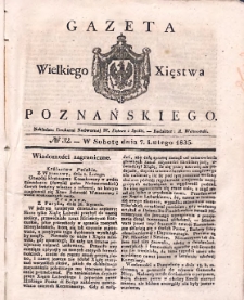 Gazeta Wielkiego Xięstwa Poznańskiego 1835.02.07 Nr32