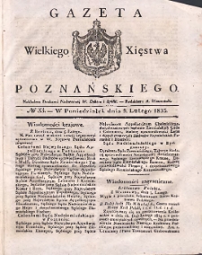 Gazeta Wielkiego Xięstwa Poznańskiego 1835.02.09 Nr33