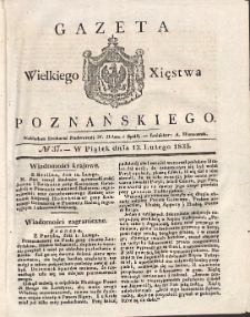 Gazeta Wielkiego Xięstwa Poznańskiego 1835.02.13 Nr37