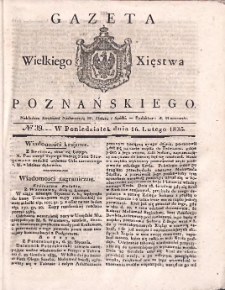 Gazeta Wielkiego Xięstwa Poznańskiego 1835.02.16 Nr39