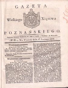 Gazeta Wielkiego Xięstwa Poznańskiego 1835.02.17 Nr40