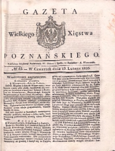 Gazeta Wielkiego Xięstwa Poznańskiego 1835.02.19 Nr42