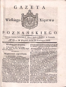 Gazeta Wielkiego Xięstwa Poznańskiego 1835.02.20 Nr43