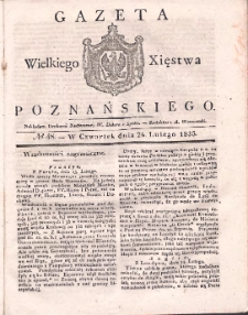 Gazeta Wielkiego Xięstwa Poznańskiego 1835.02.26 Nr48