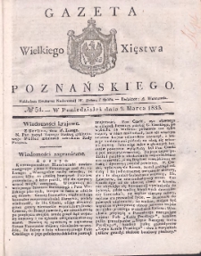 Gazeta Wielkiego Xięstwa Poznańskiego 1835.03.02 Nr51