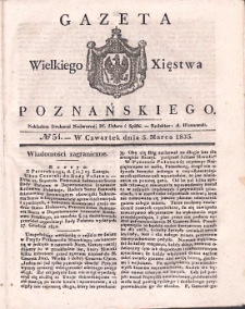 Gazeta Wielkiego Xięstwa Poznańskiego 1835.03.05 Nr54