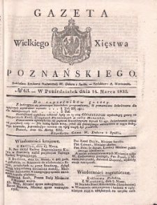 Gazeta Wielkiego Xięstwa Poznańskiego 1835.03.16 Nr63