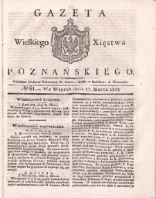 Gazeta Wielkiego Xięstwa Poznańskiego 1835.03.17 Nr64