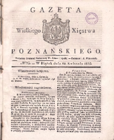 Gazeta Wielkiego Xięstwa Poznańskiego 1835.04.10 Nr85