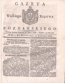 Gazeta Wielkiego Xięstwa Poznańskiego 1835.04.14 Nr88