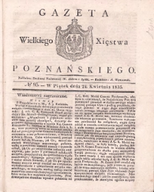 Gazeta Wielkiego Xięstwa Poznańskiego 1835.04.24 Nr95