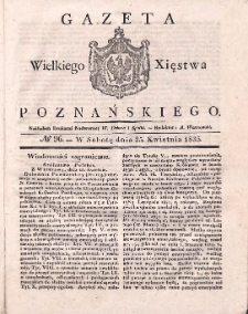 Gazeta Wielkiego Xięstwa Poznańskiego 1835.04.25 Nr96