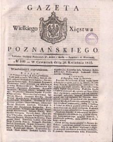 Gazeta Wielkiego Xięstwa Poznańskiego 1835.04.30 Nr100