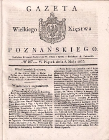 Gazeta Wielkiego Xięstwa Poznańskiego 1835.05.08 Nr107