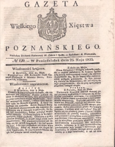 Gazeta Wielkiego Xięstwa Poznańskiego 1835.05.25 Nr120