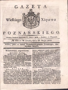 Gazeta Wielkiego Xięstwa Poznańskiego 1835.05.27 Nr122