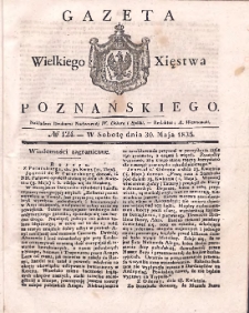 Gazeta Wielkiego Xięstwa Poznańskiego 1835.05.30 Nr124