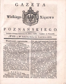 Gazeta Wielkiego Xięstwa Poznańskiego 1835.06.13 Nr135
