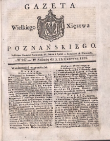 Gazeta Wielkiego Xięstwa Poznańskiego 1835.06.27 Nr147