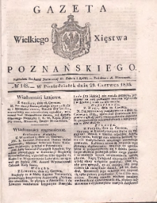 Gazeta Wielkiego Xięstwa Poznańskiego 1835.06.29 Nr148