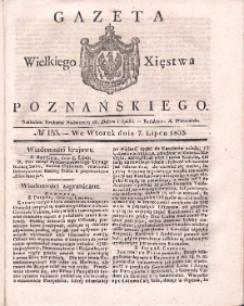 Gazeta Wielkiego Xięstwa Poznańskiego 1835.07.07 Nr155