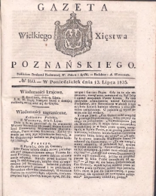 Gazeta Wielkiego Xięstwa Poznańskiego 1835.07.13 Nr160