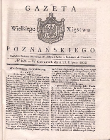 Gazeta Wielkiego Xięstwa Poznańskiego 1835.07.23 Nr169