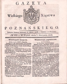 Gazeta Wielkiego Xięstwa Poznańskiego 1835.08.07 Nr182