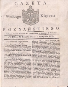 Gazeta Wielkiego Xięstwa Poznańskiego 1835.08.15 Nr189