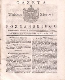 Gazeta Wielkiego Xięstwa Poznańskiego 1835.08.18 Nr191