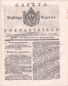 Gazeta Wielkiego Xięstwa Poznańskiego 1835.08.28 Nr200