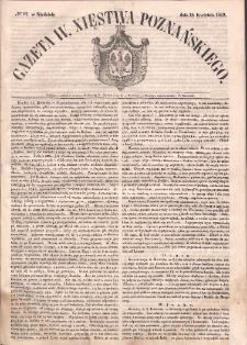 Gazeta Wielkiego Xięstwa Poznańskiego. 1849.04.15 Nr87