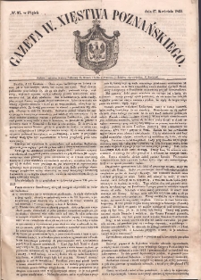 Gazeta Wielkiego Xięstwa Poznańskiego. 1849.04.27 Nr97