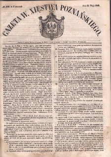 Gazeta Wielkiego Xięstwa Poznańskiego. 1849.05.24 Nr118