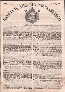 Gazeta Wielkiego Xięstwa Poznańskiego. 1849.05.30 Nr122