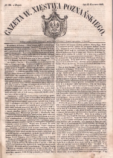 Gazeta Wielkiego Xięstwa Poznańskiego. 1849.06.15 Nr136