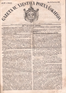 Gazeta Wielkiego Xięstwa Poznańskiego. 1849.06.16 Nr137