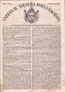 Gazeta Wielkiego Xięstwa Poznańskiego. 1849.06.20 Nr140