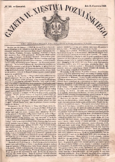 Gazeta Wielkiego Xięstwa Poznańskiego. 1849.06.21 Nr141