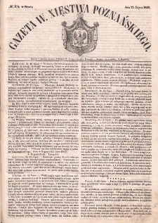 Gazeta Wielkiego Xięstwa Poznańskiego. 1849.07.25 Nr170