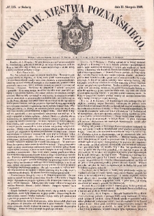 Gazeta Wielkiego Xięstwa Poznańskiego. 1849.08.11 Nr185