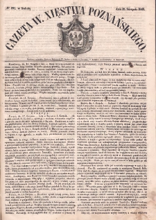 Gazeta Wielkiego Xięstwa Poznańskiego. 1849.08.18 Nr191