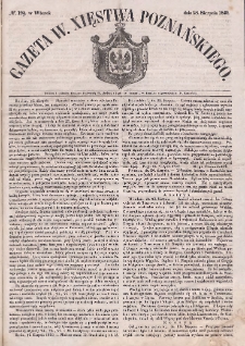 Gazeta Wielkiego Xięstwa Poznańskiego. 1849.08.28 Nr199