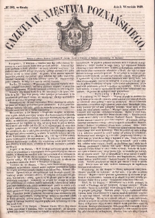 Gazeta Wielkiego Xięstwa Poznańskiego. 1849.09.05 Nr206