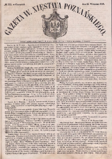 Gazeta Wielkiego Xięstwa Poznańskiego. 1849.09.13 Nr213