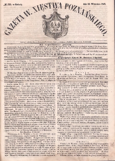 Gazeta Wielkiego Xięstwa Poznańskiego. 1849.09.15 Nr215