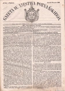 Gazeta Wielkiego Xięstwa Poznańskiego. 1849.09.23 Nr222