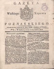 Gazeta Wielkiego Xięstwa Poznańskiego 1835.01.03 Nr2