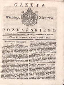 Gazeta Wielkiego Xięstwa Poznańskiego 1835.01.08 Nr6