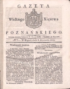 Gazeta Wielkiego Xięstwa Poznańskiego 1835.01.09 Nr7